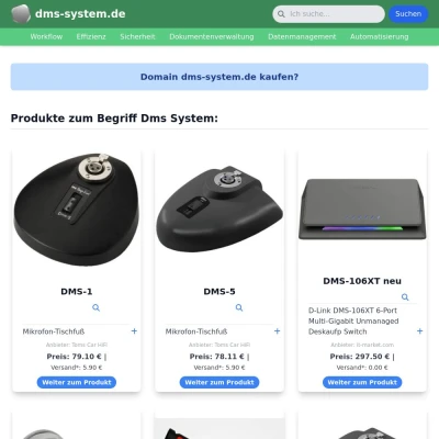 Screenshot dms-system.de