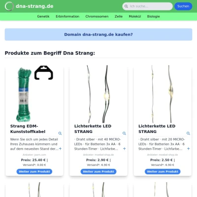 Screenshot dna-strang.de