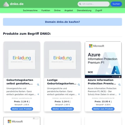 Screenshot dnko.de