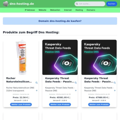 Screenshot dns-hosting.de