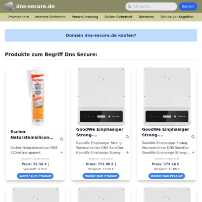 Screenshot dns-secure.de