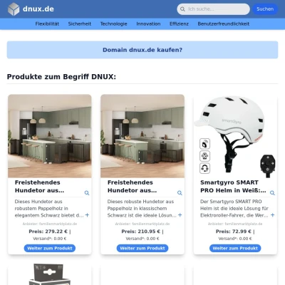 Screenshot dnux.de