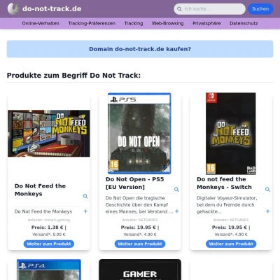 Screenshot do-not-track.de