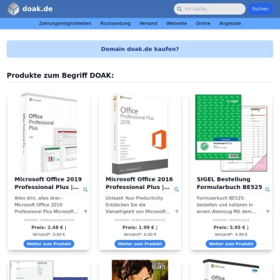 Screenshot doak.de