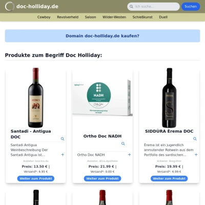 Screenshot doc-holliday.de