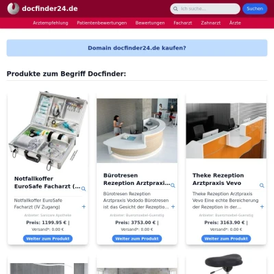Screenshot docfinder24.de