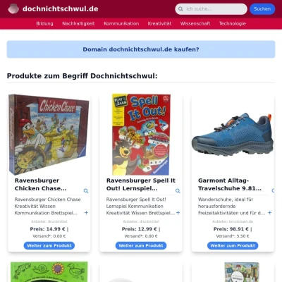 Screenshot dochnichtschwul.de