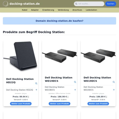 Screenshot docking-station.de