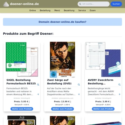 Screenshot doener-online.de