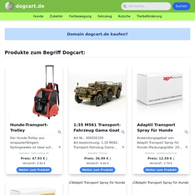 Screenshot dogcart.de