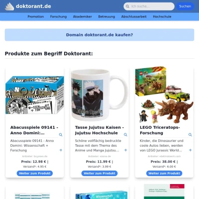 Screenshot doktorant.de