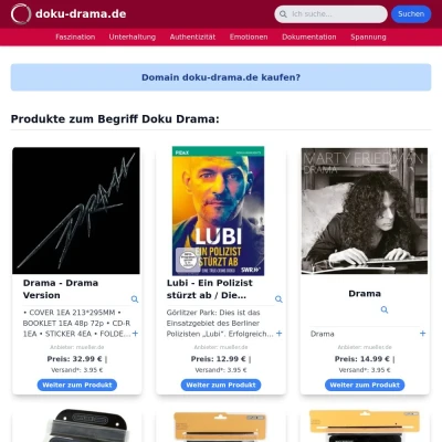 Screenshot doku-drama.de