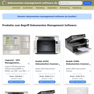 Screenshot dokumenten-management-software.de