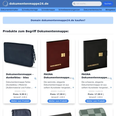 Screenshot dokumentenmappe24.de