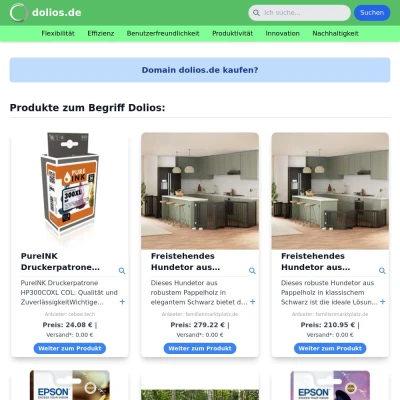 Screenshot dolios.de