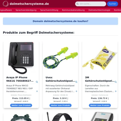 Screenshot dolmetschersysteme.de