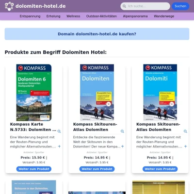 Screenshot dolomiten-hotel.de