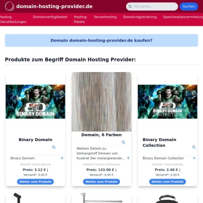 Screenshot domain-hosting-provider.de