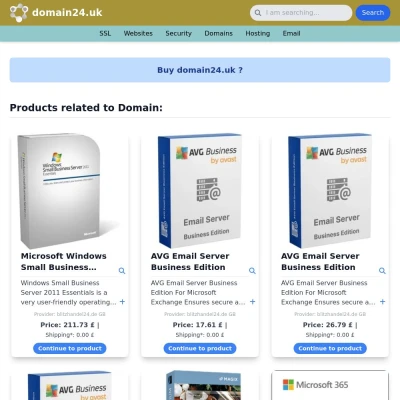 Screenshot domain24.uk