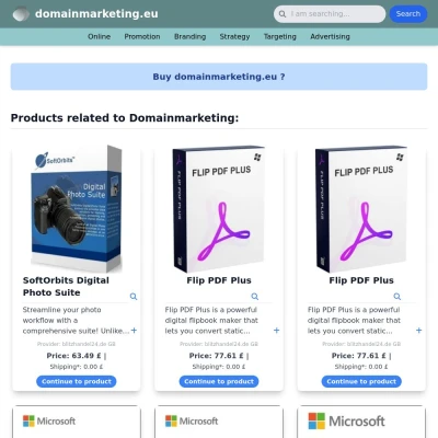 Screenshot domainmarketing.eu