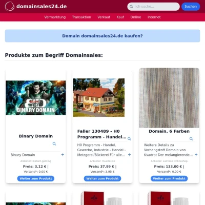 Screenshot domainsales24.de