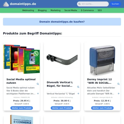Screenshot domaintipps.de