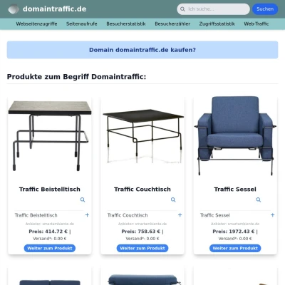 Screenshot domaintraffic.de