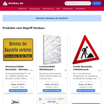 Screenshot donbau.de