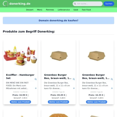 Screenshot donerking.de