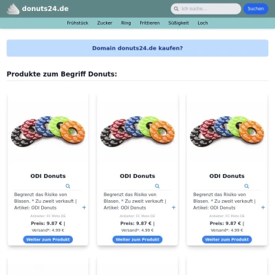 Screenshot donuts24.de