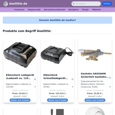 Screenshot doolittle.de