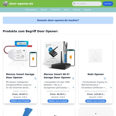 Screenshot door-opener.de