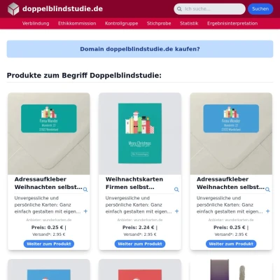 Screenshot doppelblindstudie.de