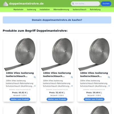 Screenshot doppelmantelrohre.de