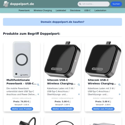 Screenshot doppelport.de