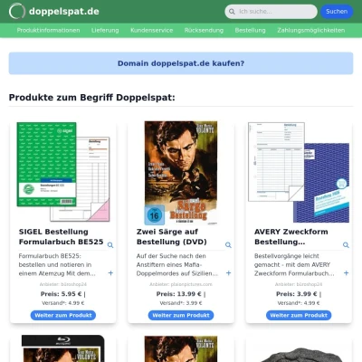 Screenshot doppelspat.de