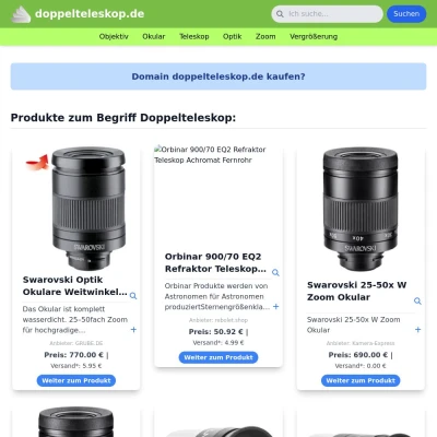 Screenshot doppelteleskop.de