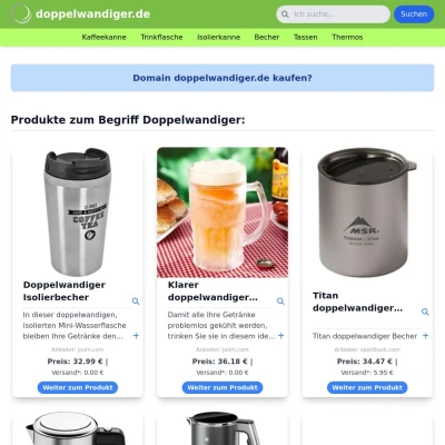 Screenshot doppelwandiger.de