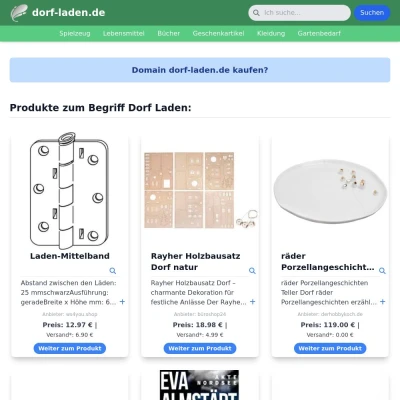 Screenshot dorf-laden.de