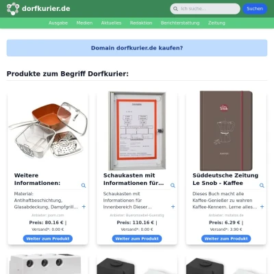 Screenshot dorfkurier.de