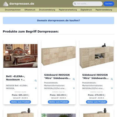 Screenshot dornpressen.de