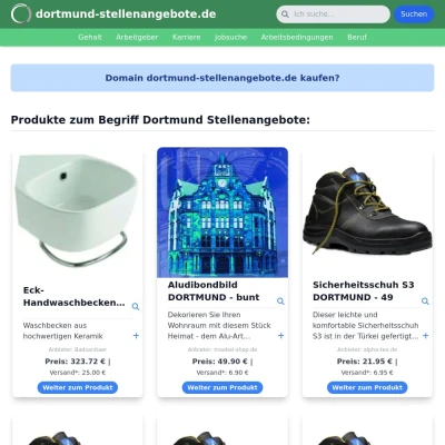 Screenshot dortmund-stellenangebote.de