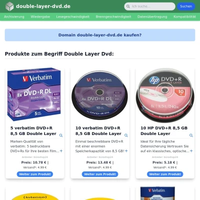 Screenshot double-layer-dvd.de