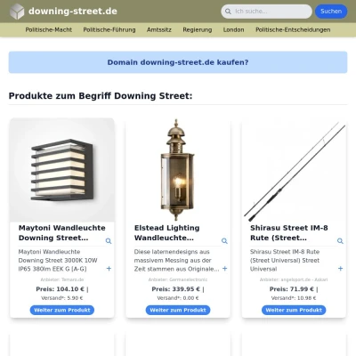 Screenshot downing-street.de