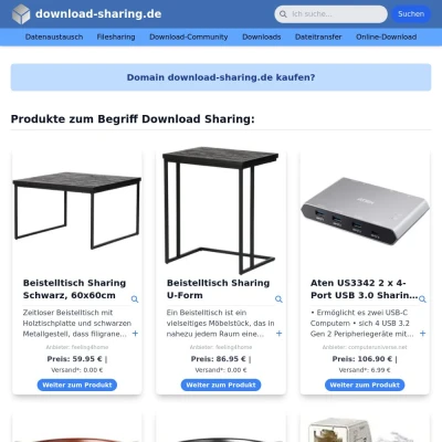 Screenshot download-sharing.de