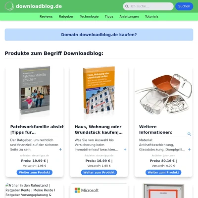 Screenshot downloadblog.de