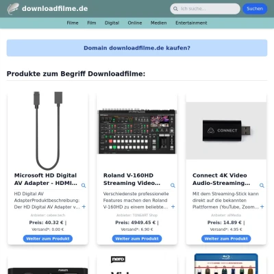 Screenshot downloadfilme.de