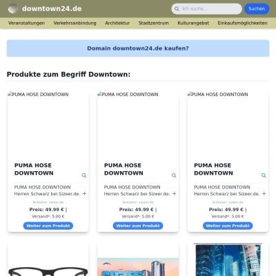Screenshot downtown24.de