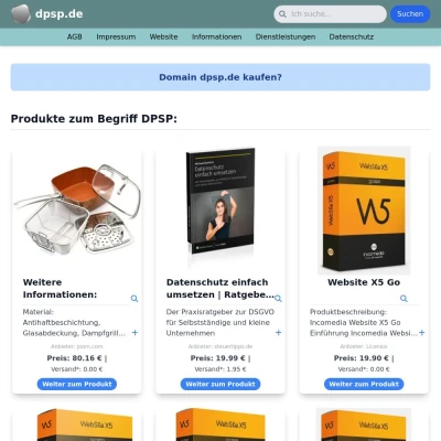 Screenshot dpsp.de