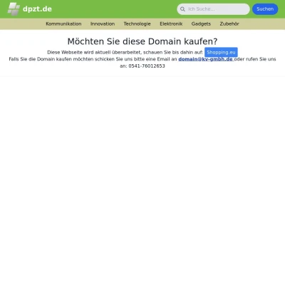 Screenshot dpzt.de